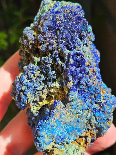 377g Malachite/Azurite/Druse/Raw Specimen/All Natural Mineral/High Quality/Liufengshan Mine, Guichi District, Chizhou, Anhui, China