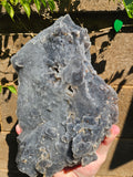 Extra Sparkly Black Sphalerite with Custom Wood Stand