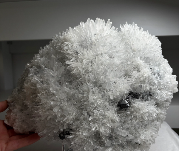 Amazing Quartz Flowers with Sphalerite – Museum-Size Specimen
