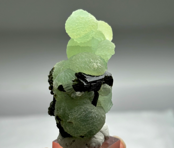 Apple Green Prehnite with Epidote – Mali Specimen