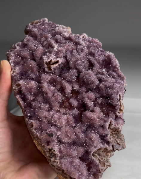 Unusual Pink Amethyst After Barite Pseudomorph Specimen