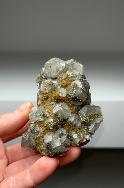 Sparkly Chalcopyrite with Calcite – China
