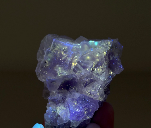Rare Fluorite with Petroleum Oil Inclusions – China