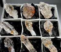 Ancient Petroleum Oil Included Scepter Quartz “Firefly Quartz” – 9 Piece Lot
