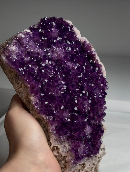 High Grade Amethyst Specimen with Extraordinary Purple Crystals