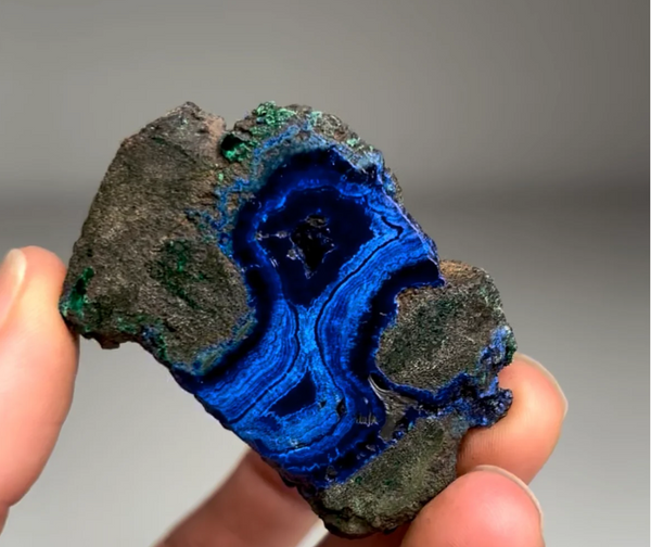 Amazing Rich Blue Azurite with Green Malachite
