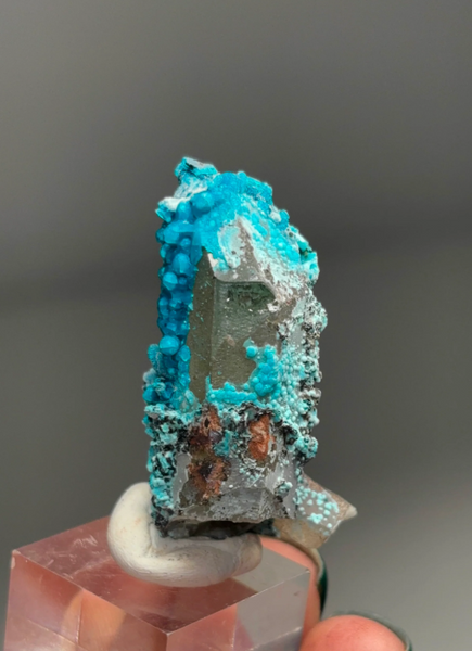 Quartz with Blue Chrysocolla