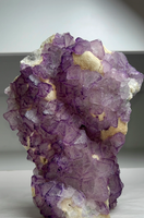 Purple Fluorite with Highlighted Edges