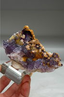 Purple Fluorite Specimen – 3D Geometric Beauty