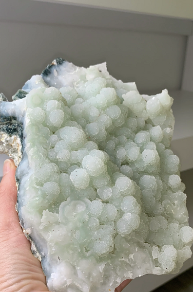 Fantastic Druzy Green Chalcedony – Djurkovo Mine, Rhodope Mountains, Bulgaria