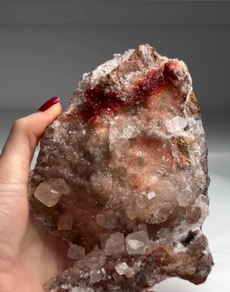 Calcite with Brilliant Diamond-Like Luster – Santa Eulalia, Mexico