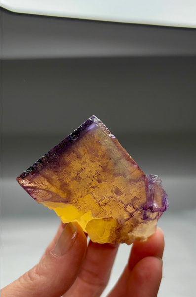 Yellow and Purple Fluorite
