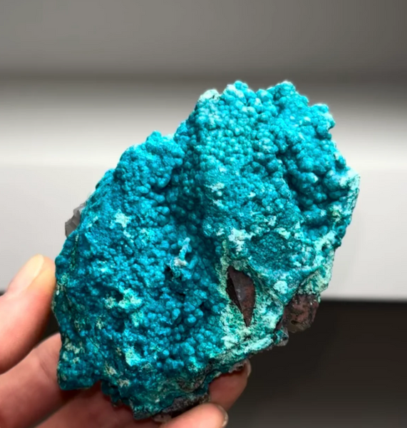 Blue Chrysocolla with Quartz