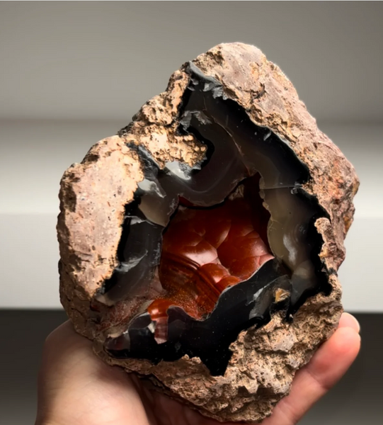 Red Crater Agate Geode — Ankara, Turkey