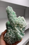 Green Fluorite with Super Sparkly White Quartz — Fujian, China