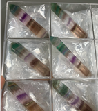 6 Pieces – High Grade Gemmy Rainbow Fluorite DT Points