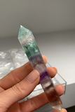 6 Pieces – High Grade Gemmy Rainbow Fluorite DT Points