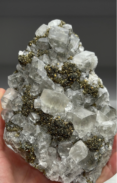 Calcite with Sparkly Marcasite