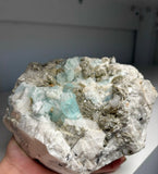 Huge Blue Aquamarine with Muscovite — Nagar, Pakistan