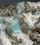 Huge Blue Aquamarine with Muscovite — Nagar, Pakistan
