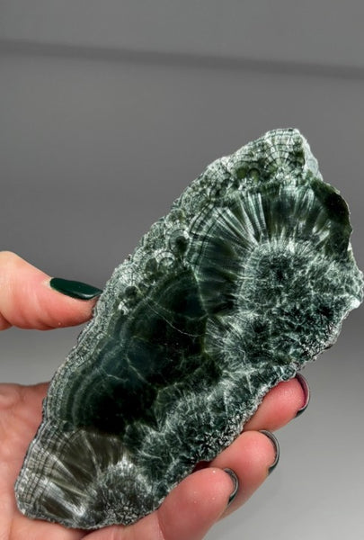 High-Grade Chatoyant Green Seraphinite — Eastern Siberia, Russia