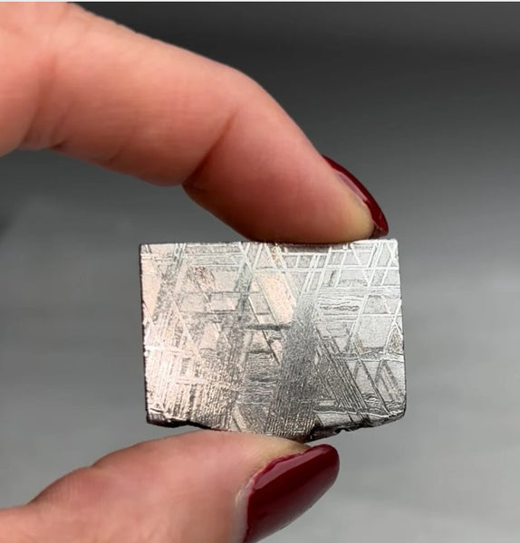 Muonionalusta Meteorite — Widmanstätten Pattern, Sweden