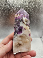 247g Lepidolite/Tower/Lithium Rich Mineral/Mica/Anxiety/Metaphysical/All Natural Crystal/Brazil