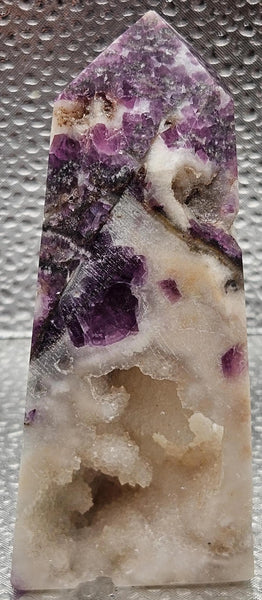 247g Lepidolite/Tower/Lithium Rich Mineral/Mica/Anxiety/Metaphysical/All Natural Crystal/Brazil