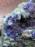 538g Malachite/Azurite/Druse/Raw Specimen/All Natural Mineral/High Quality/Liufengshan Mine, Guichi District, Chizhou, Anhui, China