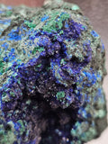 538g Malachite/Azurite/Druse/Raw Specimen/All Natural Mineral/High Quality/Liufengshan Mine, Guichi District, Chizhou, Anhui, China