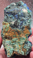 538g Malachite/Azurite/Druse/Raw Specimen/All Natural Mineral/High Quality/Liufengshan Mine, Guichi District, Chizhou, Anhui, China