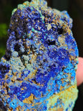 377g Malachite/Azurite/Druse/Raw Specimen/All Natural Mineral/High Quality/Liufengshan Mine, Guichi District, Chizhou, Anhui, China