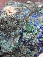 538g Malachite/Azurite/Druse/Raw Specimen/All Natural Mineral/High Quality/Liufengshan Mine, Guichi District, Chizhou, Anhui, China