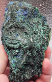 538g Malachite/Azurite/Druse/Raw Specimen/All Natural Mineral/High Quality/Liufengshan Mine, Guichi District, Chizhou, Anhui, China