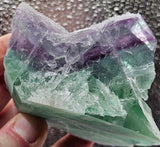 570g Sugar Fluorite/Quartz Druse/Sparkly Minerals/All Natural/Crystals/Fujian, China