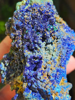 377g Malachite/Azurite/Druse/Raw Specimen/All Natural Mineral/High Quality/Liufengshan Mine, Guichi District, Chizhou, Anhui, China