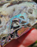 107g Sphalerite/Titanium Aura/Heart/Druse/Sparkly/Minerals//Crystals