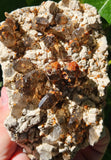 402g Spessartine Garnet/Smoky Quartz/Feldspar/All Natural Mineral/Fujian, China