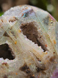 101g Sphalerite/Titanium Aura/Heart/Druse/Sparkly/Minerals//Crystals