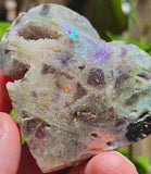 101g Sphalerite/Titanium Aura/Heart/Druse/Sparkly/Minerals//Crystals