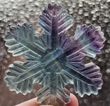 39g Fluorite//Purple Fluorite//Green Fluorite//Polished Minerals//Snowflake//Gifts