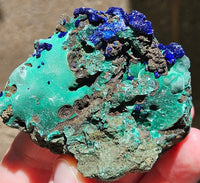 127g Malachite/Azurite/Druse/Raw Specimen/All Natural Mineral/Liufengshan Mine, Guichi District, Chizhou, Anhui, China