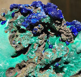 127g Malachite/Azurite/Druse/Raw Specimen/All Natural Mineral/Liufengshan Mine, Guichi District, Chizhou, Anhui, China