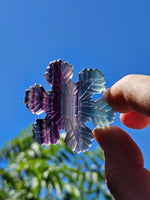 42g Fluorite//Purple Fluorite//Green Fluorite//Polished Minerals//Snowflake//Gifts