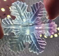 39g Fluorite//Purple Fluorite//Green Fluorite//Polished Minerals//Snowflake//Gifts