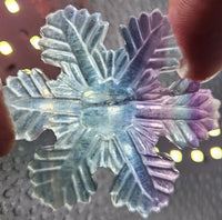 39g Fluorite//Purple Fluorite//Green Fluorite//Polished Minerals//Snowflake//Gifts