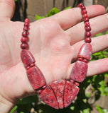 63g Pink Thulite Necklace