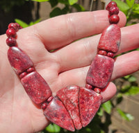 63g Pink Thulite Necklace