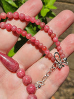 58g Rose Rhodonite Necklace