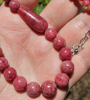 58g Rose Rhodonite Necklace